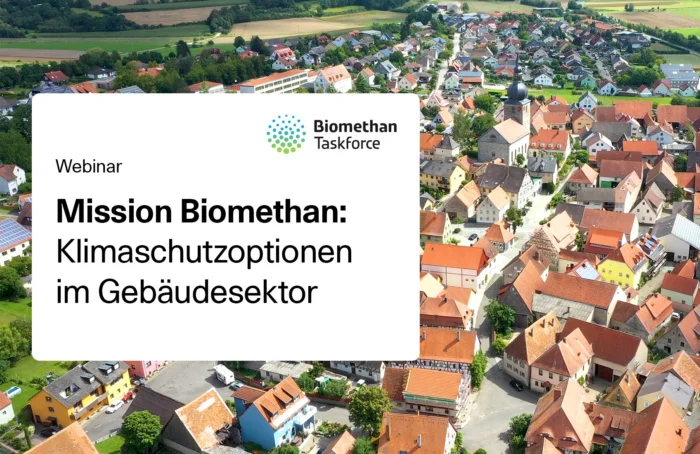 Webinar Mission Biomethan – Was kosten die Klimaschutzoptionen im Gebäudesektor?